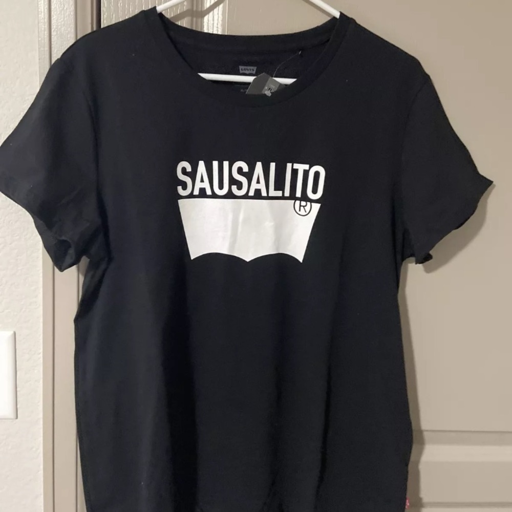 Levis Women's Shirt Sausalito Nwt White Tab Logo